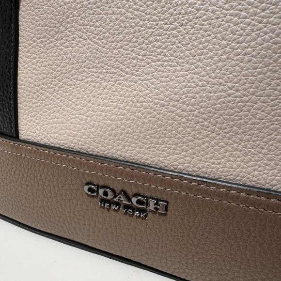 COACH Hudson Backpack In Colorblock With Signature Canvas CT835 - Picture 5 of 8